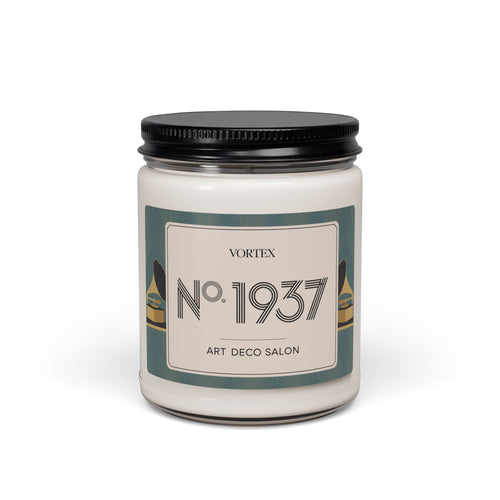 Art Deco 1937 VORTEX Soy Candle, Cognac Rose Oud 9oz | Luxury Home Fragrance