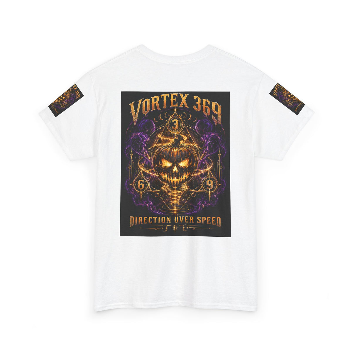 Vortex 369 Direction Over Speed Pumpkin Graphic Tee