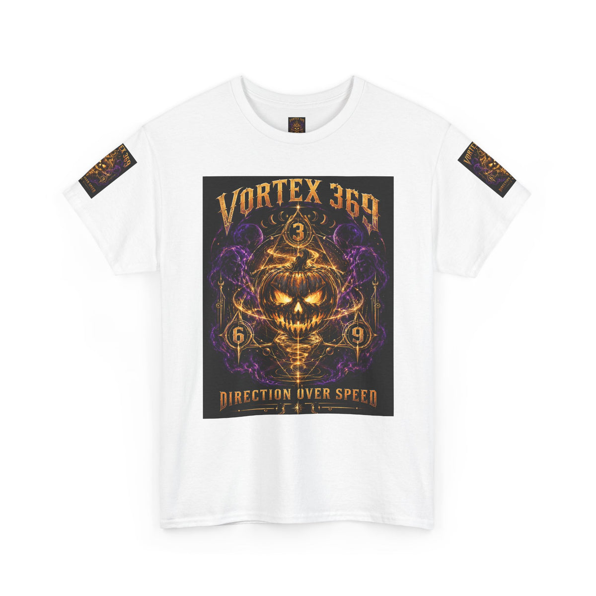 Vortex 369 Direction Over Speed Pumpkin Graphic Tee