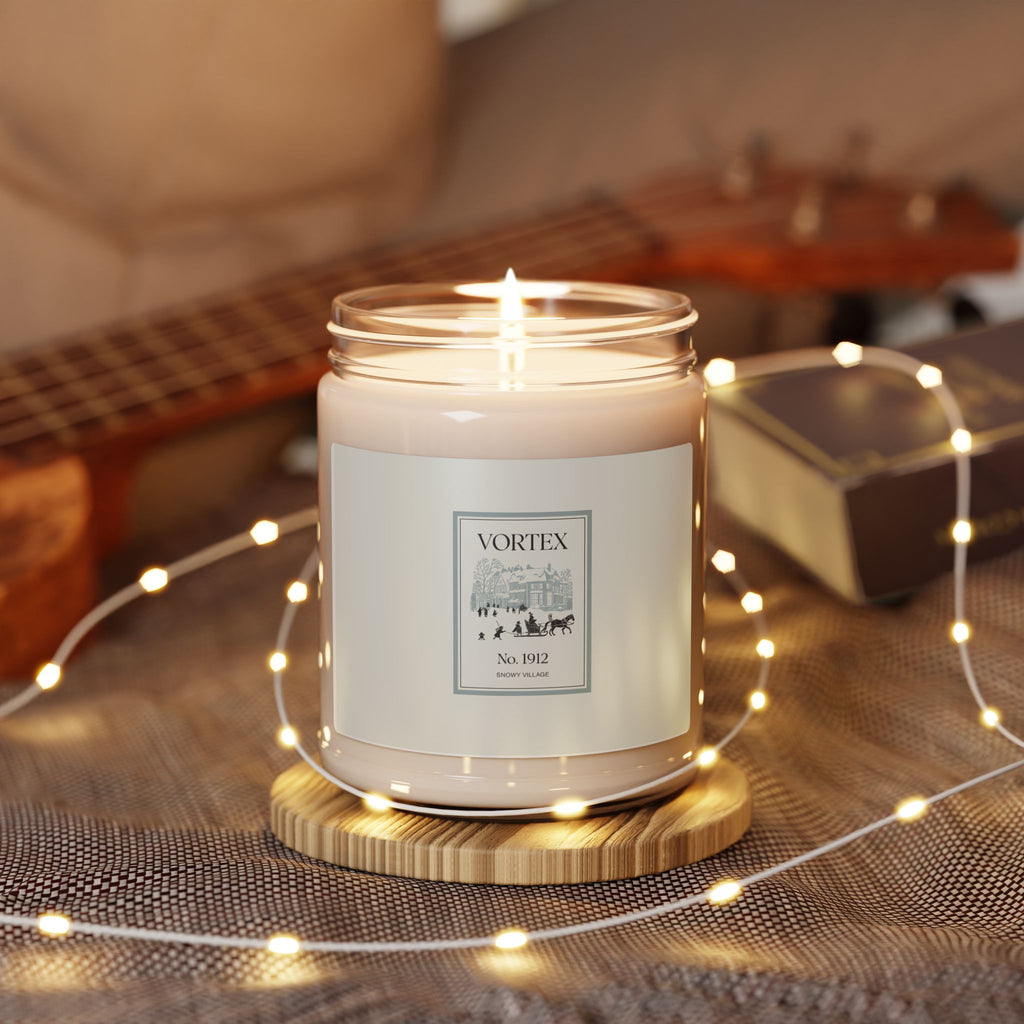 1912 Heritage Snowy Village Candle | Luxury Soy 9oz, Winter Aromatherapy, Minimalist Vintage