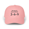Dad Cap — "The Key to the Universe 3-6-9" Embroidered Cotton Hat