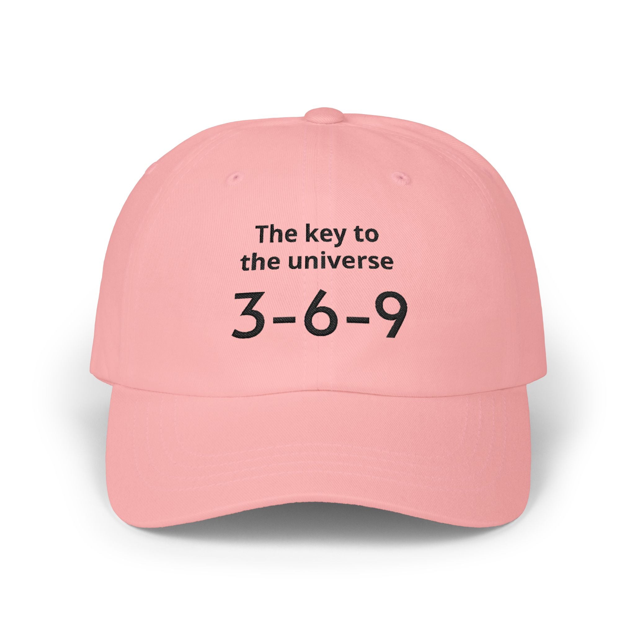 Dad Cap — "The Key to the Universe 3-6-9" Embroidered Cotton Hat