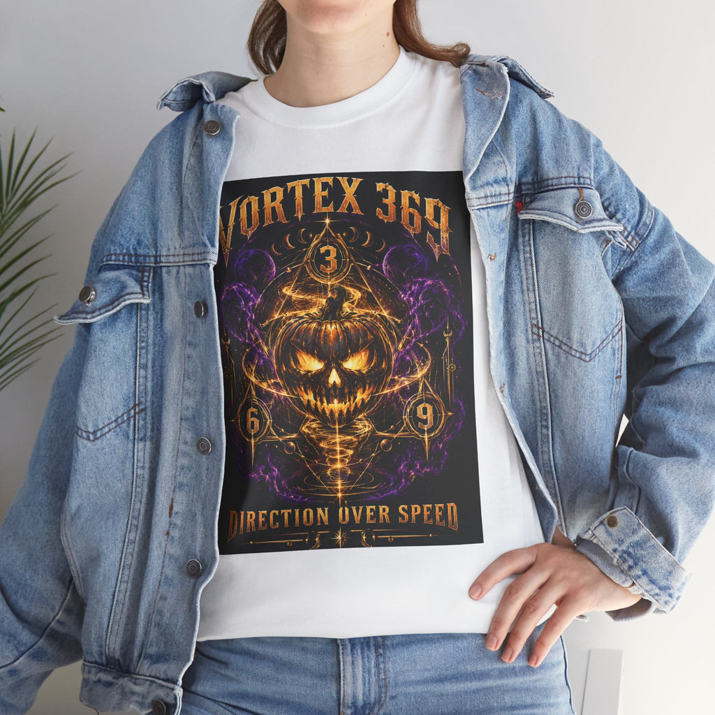 Vortex 369 Direction Over Speed Pumpkin Graphic Tee