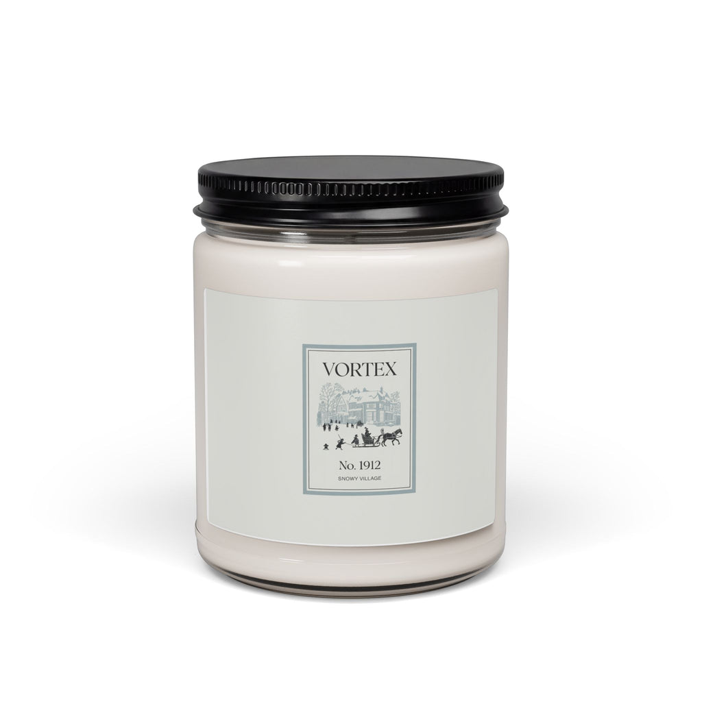1912 Heritage Snowy Village Candle | Luxury Soy 9oz, Winter Aromatherapy, Minimalist Vintage