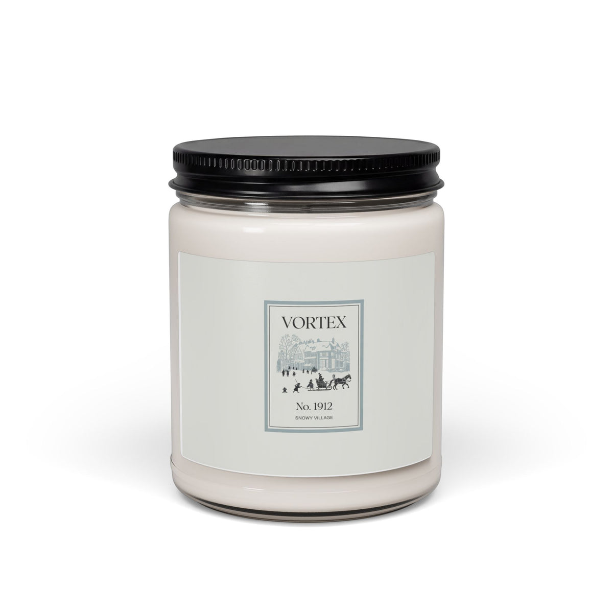 1912 Heritage Snowy Village Candle | Luxury Soy 9oz, Winter Aromatherapy, Minimalist Vintage