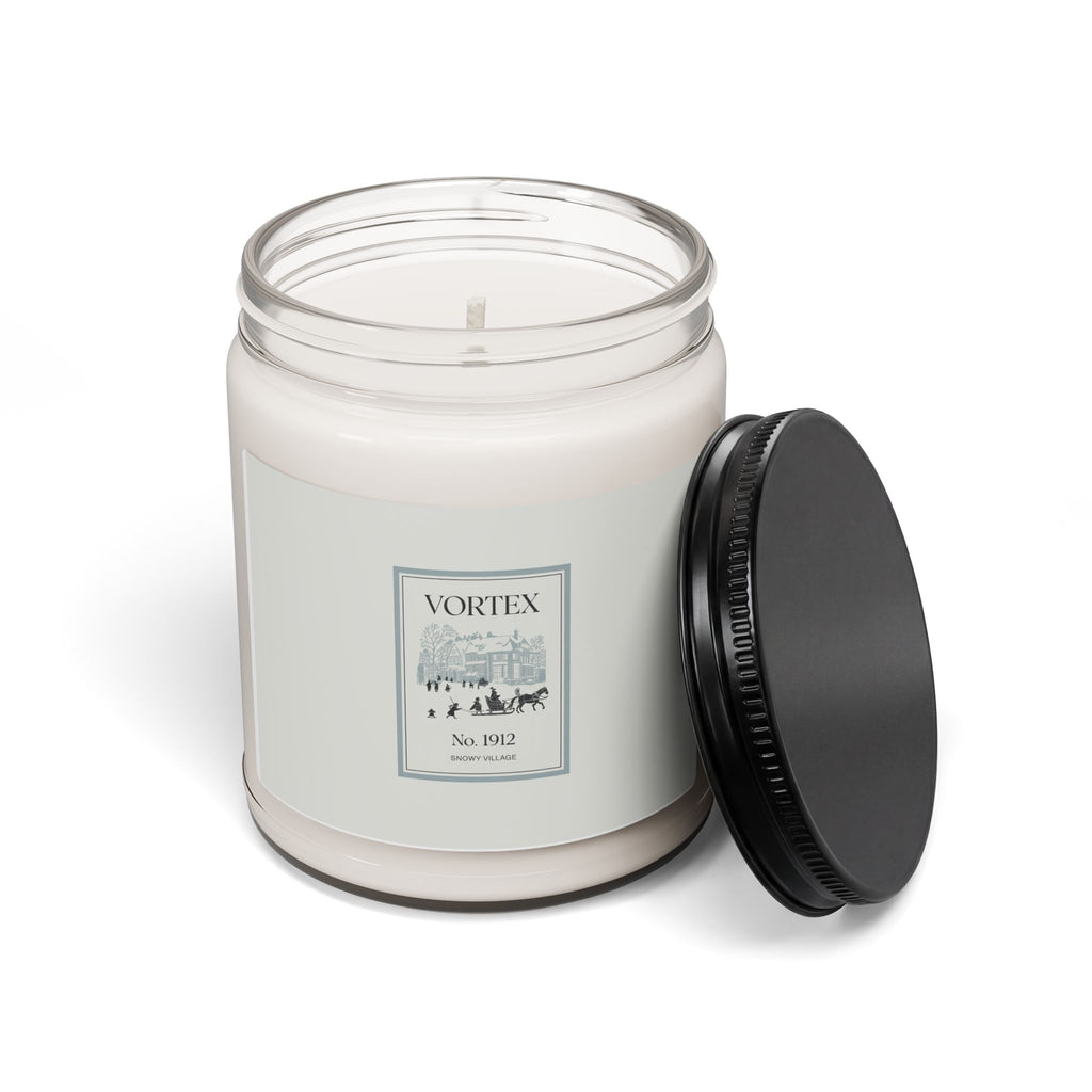 1912 Heritage Snowy Village Candle | Luxury Soy 9oz, Winter Aromatherapy, Minimalist Vintage