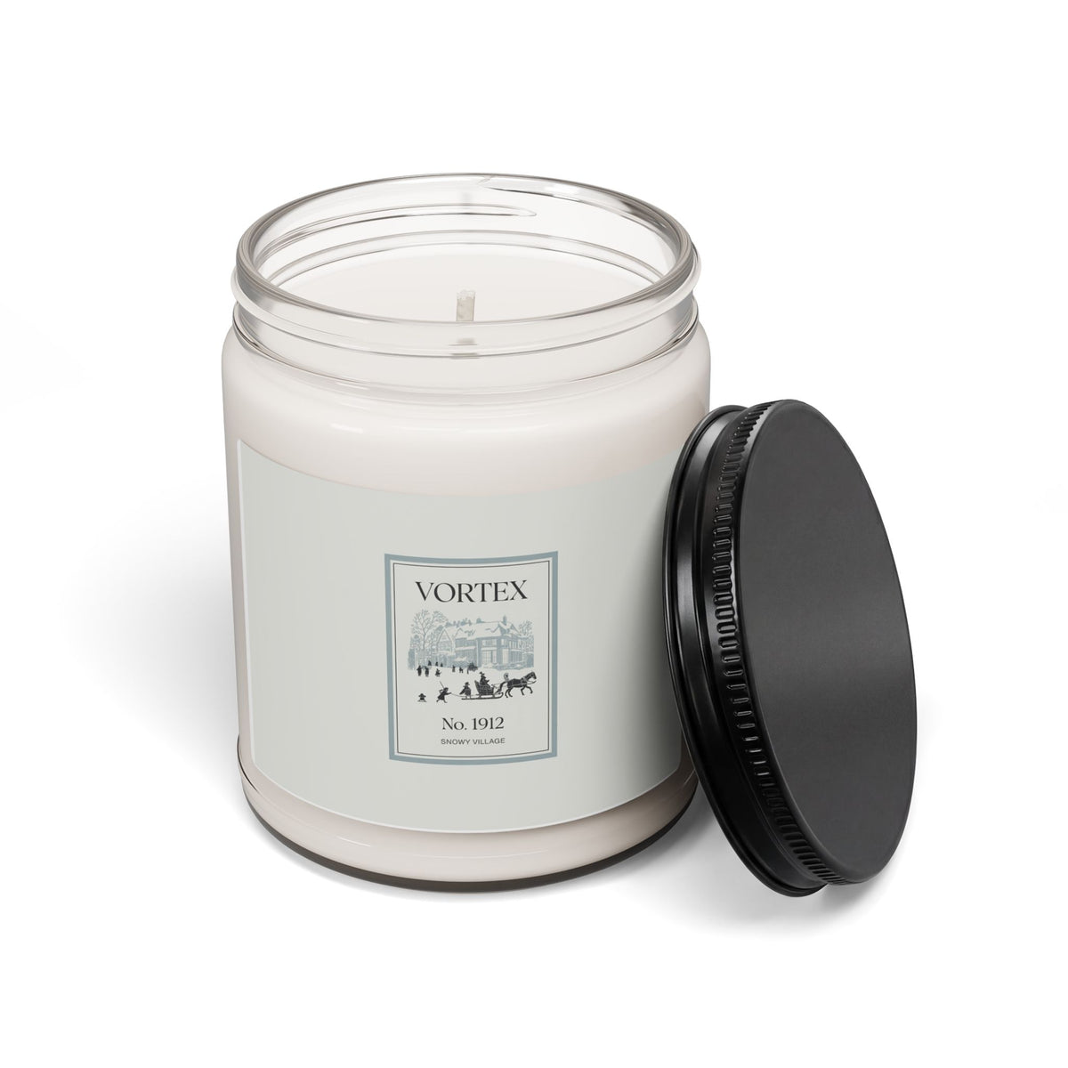 1912 Heritage Snowy Village Candle | Luxury Soy 9oz, Winter Aromatherapy, Minimalist Vintage
