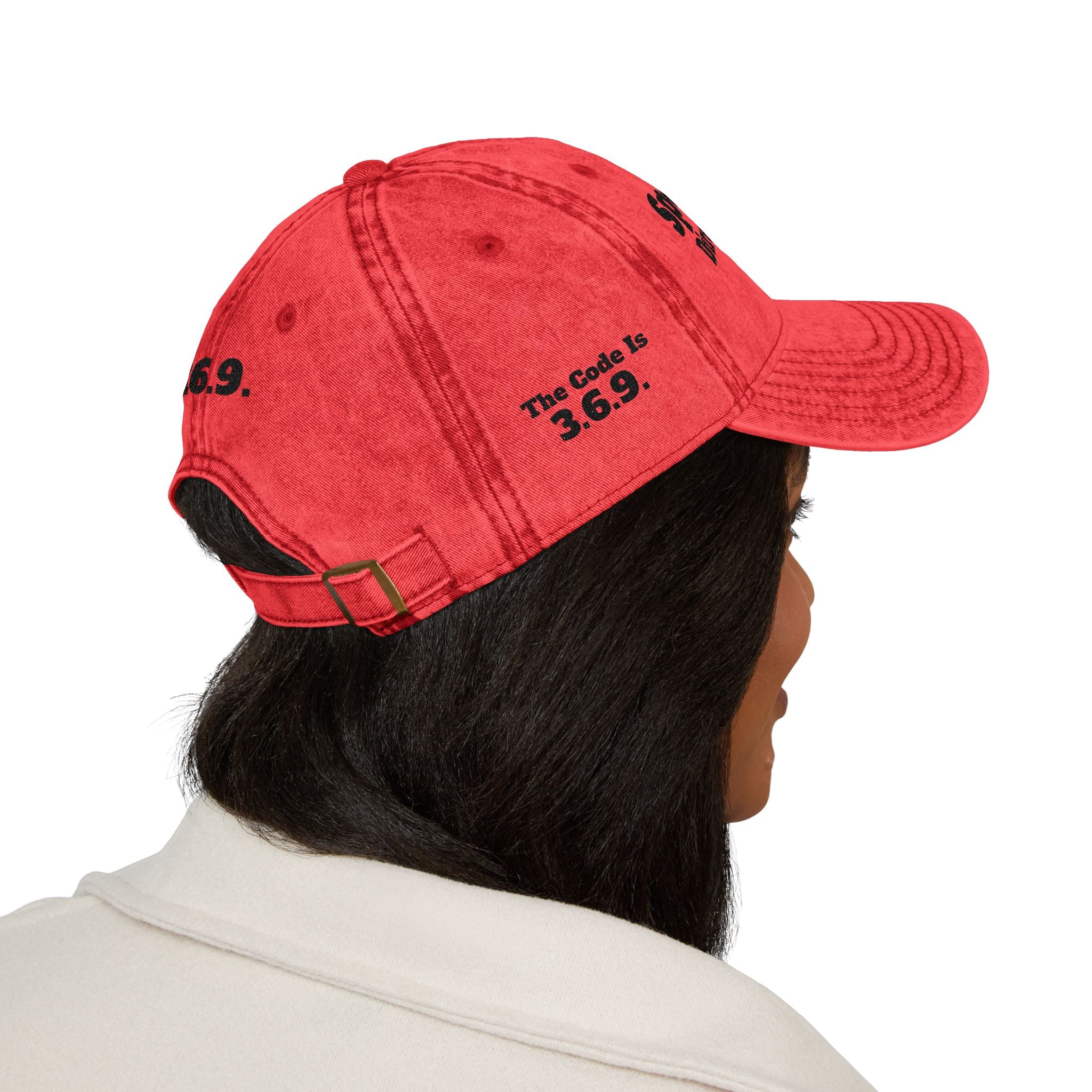 Vintage Embroidered Dad Hat — "Speed Fades. Direction Remains. 3.6.9"