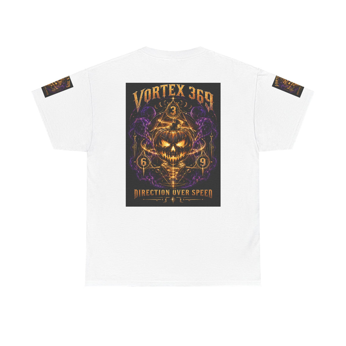 Vortex 369 Direction Over Speed Pumpkin Graphic Tee