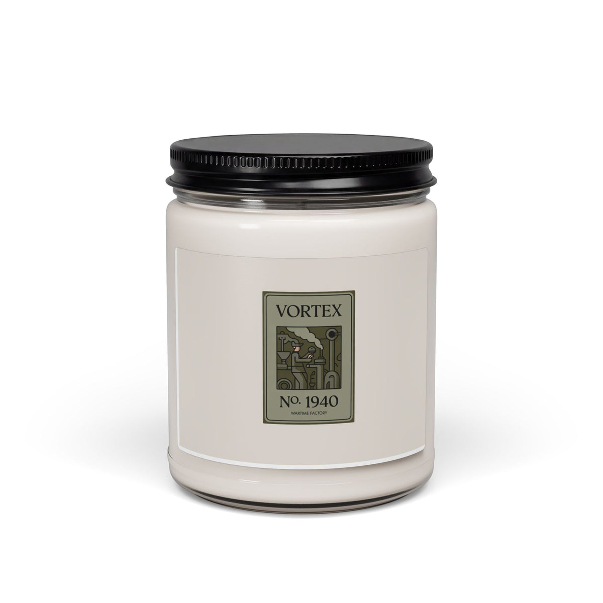 Wartime Industrial Resilience Soy Candle | 1940s Factory Inspired Candle